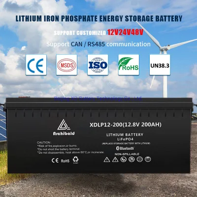 Nouvelle batterie 12V 200ah Smart LiFePO4 Lithium LFP avec BMS à cycle profond Bluetooth