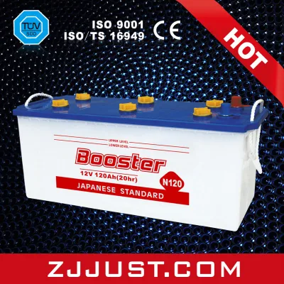 Batterie de voiture de batterie automatique professionnelle de type chargé à sec N120